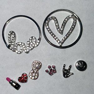 Origami Owl Huge Lot. Includes Living Lockets, Charms, Pendants, Windows plates.